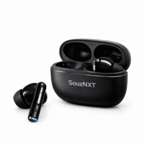 SouzNXT Bolt TWS Wireless Earbuds with Up to 46Hrs Playback, Deep Bass, Smart Touch Control & HD Calling