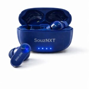 SouzNXT NXT Gen TWS Earbuds | 72 Hours Total Playback | Bluetooth 5.4 | Deep Bass HD Sound | IPX5 Water Resistant | Crystal Clear Calls | Gaming Mode