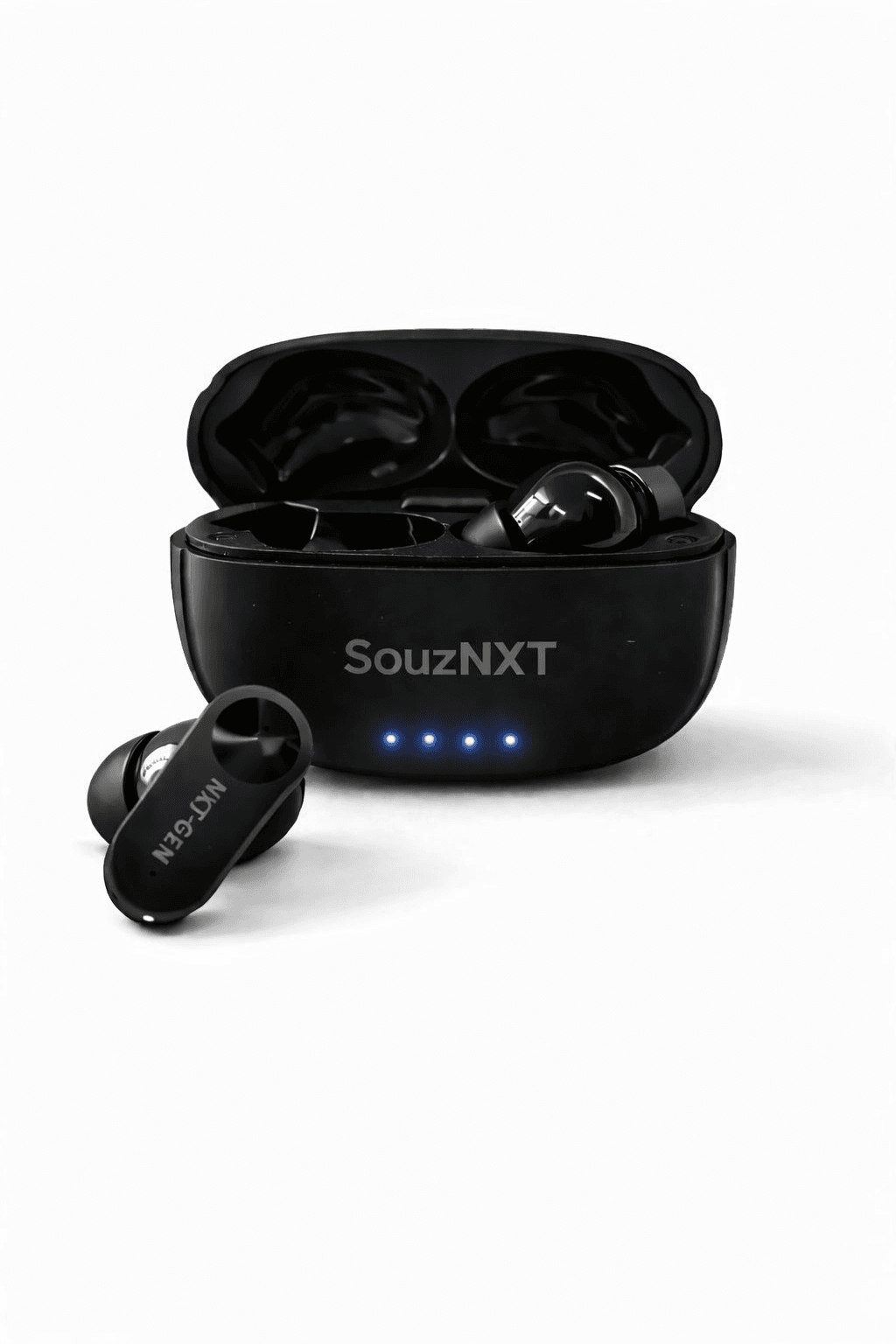 SouzNXT NXT Gen TWS Earbuds | 72 Hours Total Playback | Bluetooth 5.4 | Deep Bass HD Sound | IPX5 Water Resistant | Crystal Clear Calls | Gaming Mode