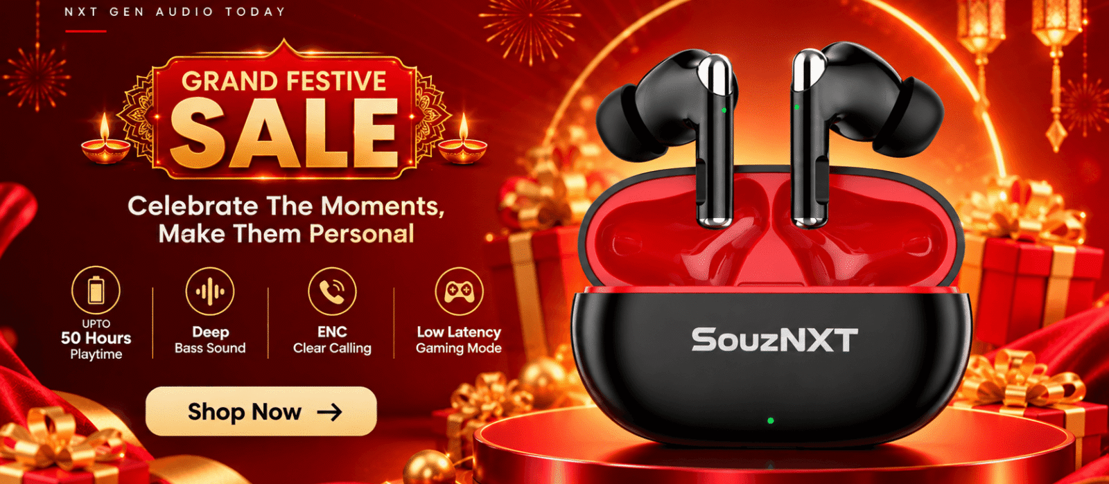 SouzNXT Grand Festive Earbuds Sale