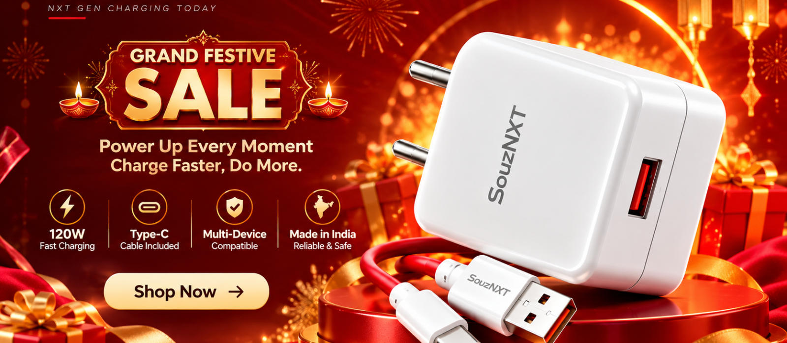 SouzNXT Grand Festive Sale Charger Ad